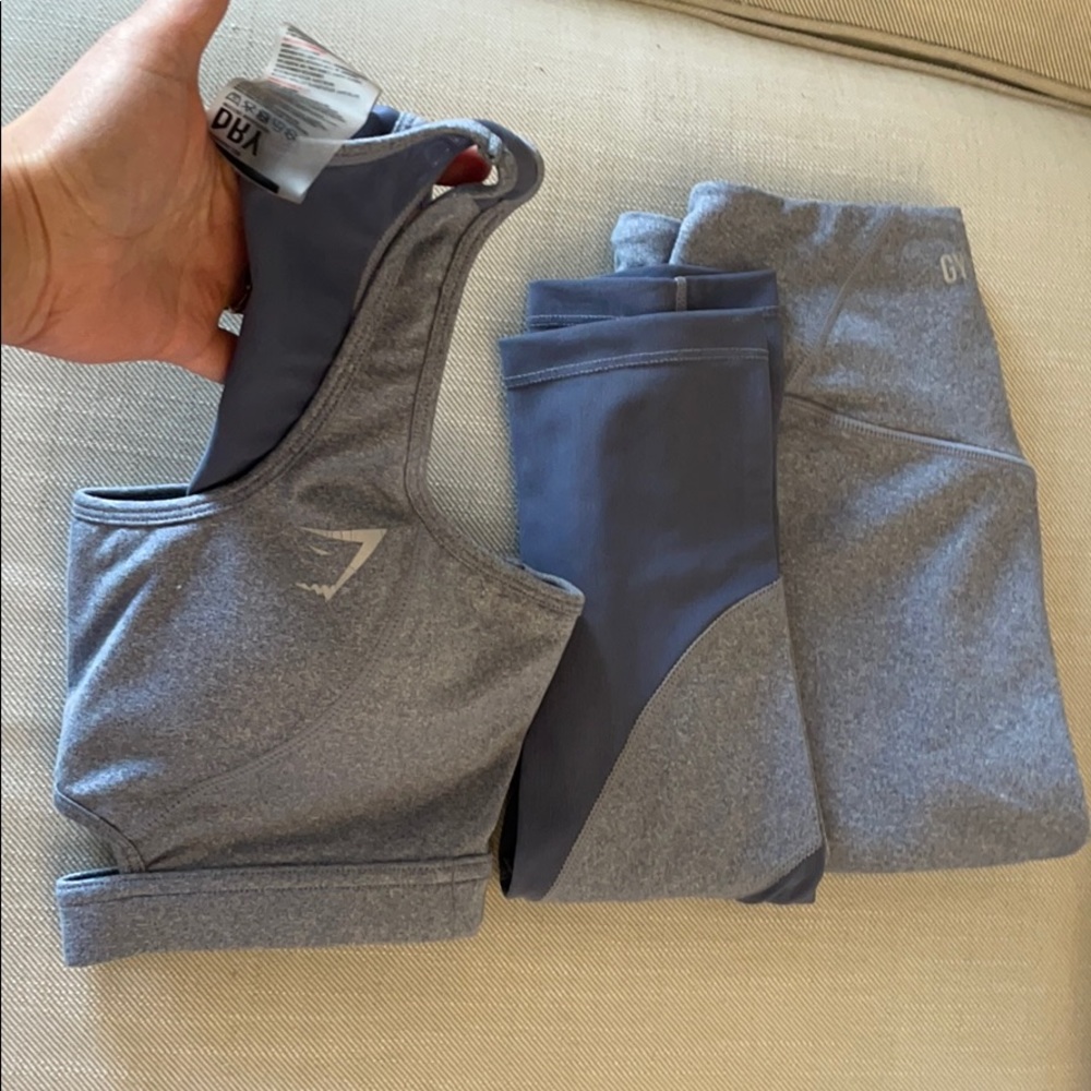 Gymshark legging and top set.